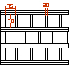 75mm brick spacing