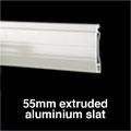 extruded aluminium slat 55mm